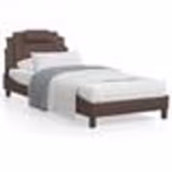 vidaXL Cadre de lit avec LED sans matelas marron 80x200 cm - 80 x 200 cm