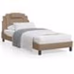 vidaXL Cadre de lit avec LED sans matelas cappuccino 80x200 cm - 80 x 200 cm
