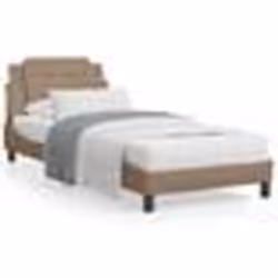 vidaXL Cadre de lit avec LED sans matelas cappuccino 80x200 cm - 80 x 200 cm