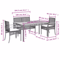 VidaXL 3213561 ensemble de meubles de jardin - Vue supplémentaire 8
