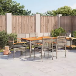 Cet ensemble de salle à manger de jardin est un excellent choix pour les repas en plein air ou pour vous détendre dans le jar ...