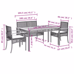 VidaXL 3213575 ensemble de meubles de jardin - Vue supplémentaire 8