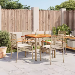 Cet ensemble de salle à manger de jardin est un excellent choix pour les repas en plein air ou pour vous détendre dans le jar ...