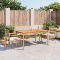 Cet ensemble de salle à manger de jardin est un excellent choix pour les repas en plein air ou pour vous détendre dans le jar ...