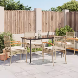 Cet ensemble de salle à manger de jardin est un excellent choix pour les repas en plein air ou pour vous détendre dans le jar ...