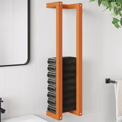 Maximisez l'espace dans votre salle de bain tout en ajoutant des looks élégants avec ce porte-serviettes en bois ! Matériau r ...
