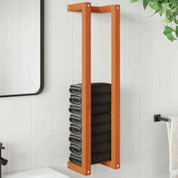 Vidaxl - Porte-serviette marron cire 23x18x90 cm bois de pin massif