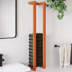 Maximisez l'espace dans votre salle de bain tout en ajoutant des looks élégants avec ce porte-serviettes en bois ! Matériau r ...