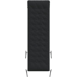 Vidaxl - Coussin de chaise longue noir 160x50x10 cm similicuir daim