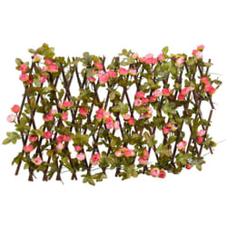 Vidaxl - Treillis de lierre artificiel extensible rose foncé 180x20 cm