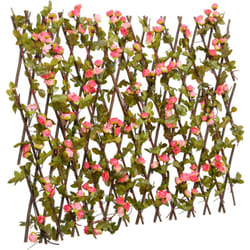vidaXL Treillis de lierre artificiel extensible rose foncé 180x60 cm