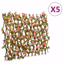 vidaXL Treillis de lierre artificiel extensible 5 pcs 180x60 cm