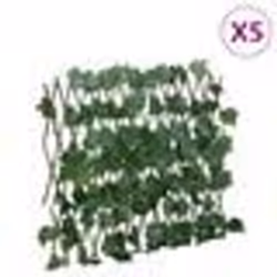 vidaXL Treillis de feuille de vigne artificiel extensible 5 pcs