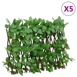 vidaXL Treillis de lierre artificiel extensible 5 pcs vert 180x30 cm