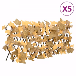Ce treillis de feuille d'érable artificiel peut être utilisé pour décorer les murs du jardin et créer un espace extérieur pri ...