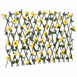 vidaXL Treillis de lierre artificiel extensible jaune 180x60 cm