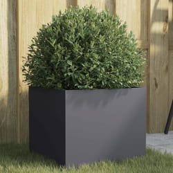 Jardinière Anthracite 32x30x29 Cm Acier Vidaxl