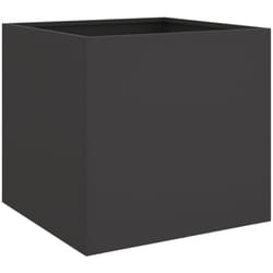 Vidaxl - Jardinières 2 pcs noir 42x40x39 cm acier