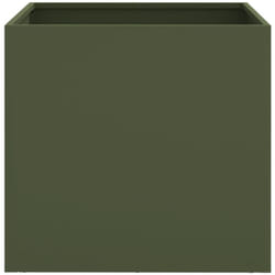 Vidaxl - Jardinières 2 pcs vert olive 49x47x46 cm acier