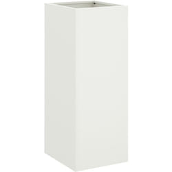 Vidaxl - Jardinière blanc 32x29x75 cm acier