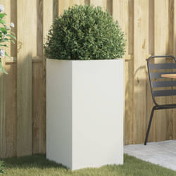 Vidaxl - Jardinière blanc 42x38x75 cm acier