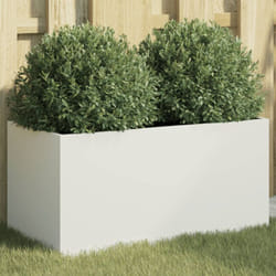 Vidaxl - Jardinière blanc 62x30x29 cm acier