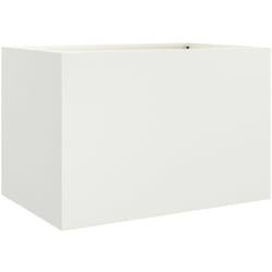 Vidaxl - Jardinière blanc 62x40x39 cm acier