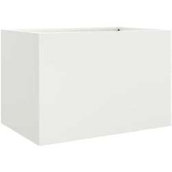 vidaXL Jardinière blanc 62x47x46 cm acier