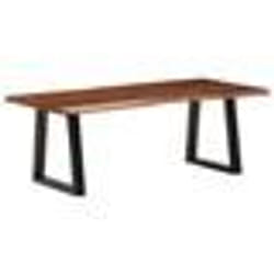 vidaXL Table basse marron miel 110x55x40 cm bois massif d'acacia