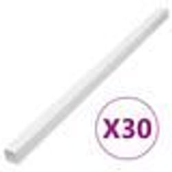 vidaXL Goulotte de câble 33x33 mm 30 m PVC