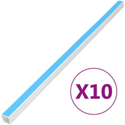 Vidaxl - Goulotte de câble auto-adhésive 40x25 mm 10 m pvc