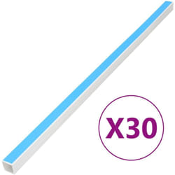 Vidaxl - Goulotte de câble auto-adhésive 30x15 mm 30 m pvc