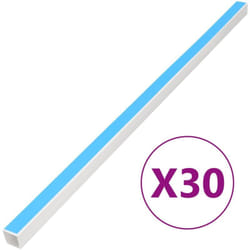 Vidaxl - Goulotte de câble auto-adhésive 20x10 mm 30 m pvc