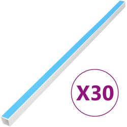 Vidaxl - Goulotte de câble auto-adhésive 30x20 mm 30 m pvc