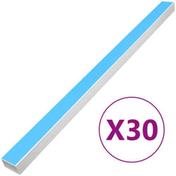 Vidaxl - Goulotte de câble auto-adhésive 60x40 mm 30 m pvc