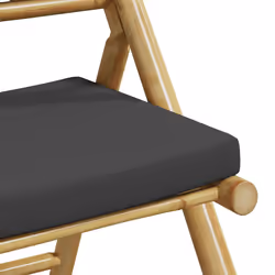 VidaXL 3208925 chaise d'extérieur Terrace Siège rembourré Bambou Gris - Vue supplémentaire 8