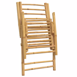 VidaXL 3208928 chaise d'extérieur Terrace Siège rembourré Bambou Crème, Blanc - Vue supplémentaire 8