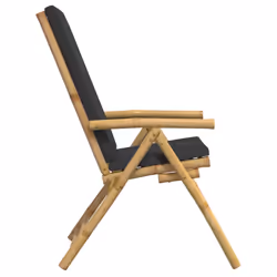 VidaXL 3208929 chaise d'extérieur Terrace Siège rembourré Bambou Gris - Vue supplémentaire 5