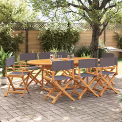 VidaXL 3208915 chaise d'extérieur Terrace Siège rembourré Bois d'acacia, Polyester Gris - Vue supplémentaire 2