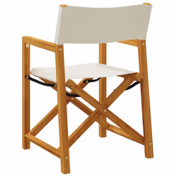 VidaXL 3208917 chaise d'extérieur Terrace Siège rembourré Bois d'acacia, Polyester Crème, Blanc - Vue supplémentaire 6