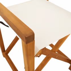 VidaXL 3208917 chaise d'extérieur Terrace Siège rembourré Bois d'acacia, Polyester Crème, Blanc - Vue supplémentaire 8