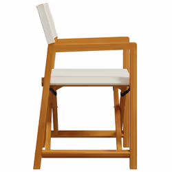 VidaXL 3208918 chaise d'extérieur Terrace Siège rembourré Bois d'acacia, Polyester Crème, Blanc - Vue supplémentaire 5