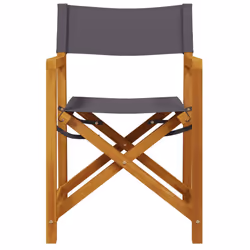 VidaXL 3208919 chaise d'extérieur Terrace Siège rembourré Bois d'acacia, Polyester Gris