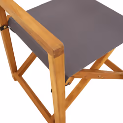 VidaXL 3208920 chaise d'extérieur Terrace Siège rembourré Bois d'acacia, Polyester Gris - Vue supplémentaire 8