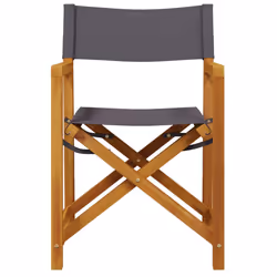VidaXL 3208921 chaise d'extérieur Terrace Siège rembourré Bois d'acacia, Polyester Gris
