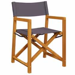 VidaXL 3208921 chaise d'extérieur Terrace Siège rembourré Bois d'acacia, Polyester Gris - Vue supplémentaire 4