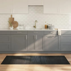 vidaXL Tapis rectangulaire gris 70x200 cm bambou