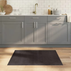 vidaXL Tapis rectangulaire marron foncé 80x100 cm bambou