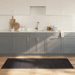 vidaXL Tapis rectangulaire marron foncé 80x200 cm bambou