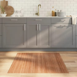 vidaXL Tapis rectangulaire naturel 100x100 cm bambou
